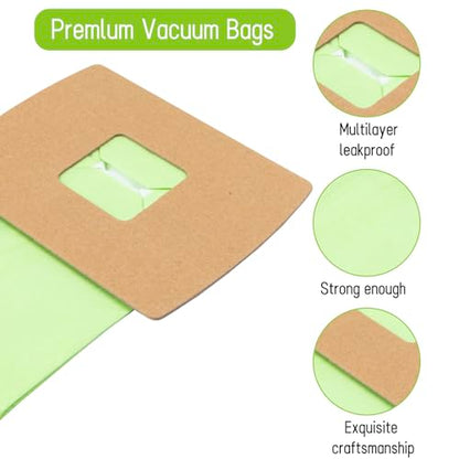 6pcs Type BB Compact Canister Bags Replacement for Oreck XL Canister Vacuum