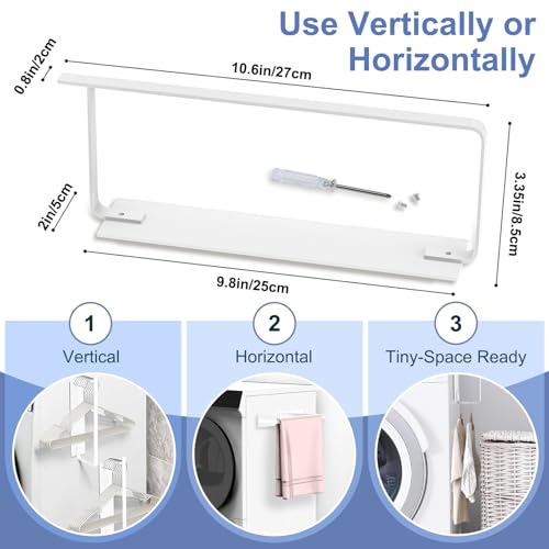 Magnetic Hanger Holder for Laundry Room, 1-Pack, White - color: White