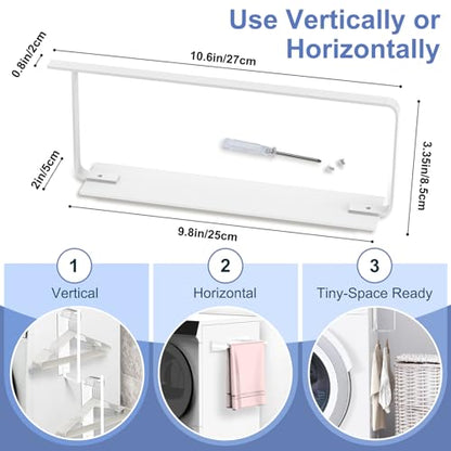 Magnetic Hanger Holder for Laundry Room, 1-Pack, White - color: White