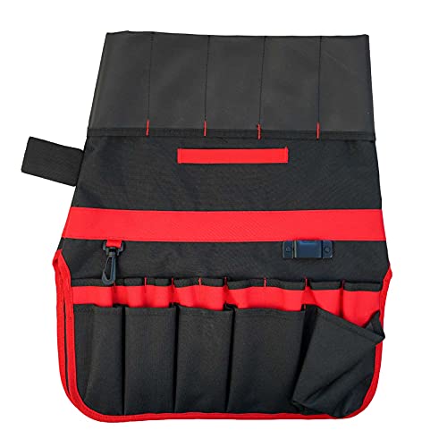 MELOTOUGH Bucket Caddy Organizer Bucket Tool Organizer for Garden Tools Fit 3.5 to 5 Gallon Bucket (Red) - color: Red