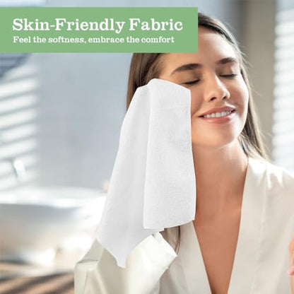 UNIMADE Washcloths 10 Pack Face Towels (12" x 12"), Highly Soft Wash Cloths - color: White, size: 10Pack