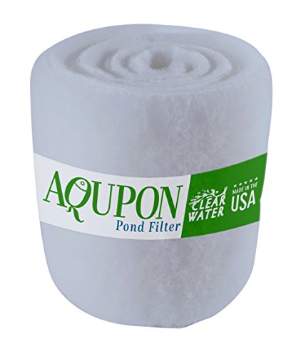 Koi Pond Filter Media Pad - Cut to Fit Roll (Dye-Free/Blue Bonded) - 1.25 Inch Thickness (6 ft, Dye-Free) - color: Dye-Free, size: 6 ft