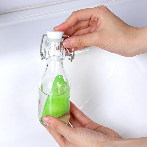 6 Pcs Magic Beans Bottle Cleaner Sponge Dust Sponge For Cleaning Reusable Bean Shape Water Bottle Cleaning Sponge Green Heat Resistance Bottle Brush For Internal Cleaning Of Small Mouth Cleaning Tools