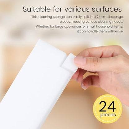 TRENDBOX Melamine Sponges Magic Cleaning Sponges Melamine Foam for Dishes Eraser Sponges for Kitchen (White, 6.3x2.4x0.7 Inch (Pack of 40)) - size: 40 Pack (6.3 x 2.4 x 0.7 inches each)