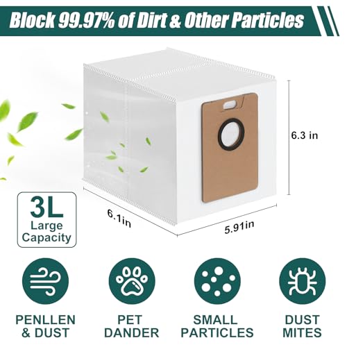 14 Pack Replacement Dust Bags for Tapo RV20 Max Plus/RV30 Max Plus
