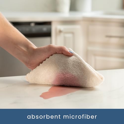 S&T INC. Microfiber Cleaning Cloth, 50 Pack, 11.8" x 11.8", Beige - color: Beige (1 Pack)