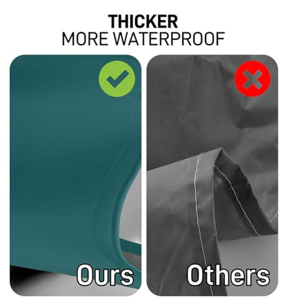 Waterproof Apron with Comfortable Adjustable Bib Rubber Vinyl Dishwasher Heavy Duty Apron for Men Women Dishwashing - color: Dark Green