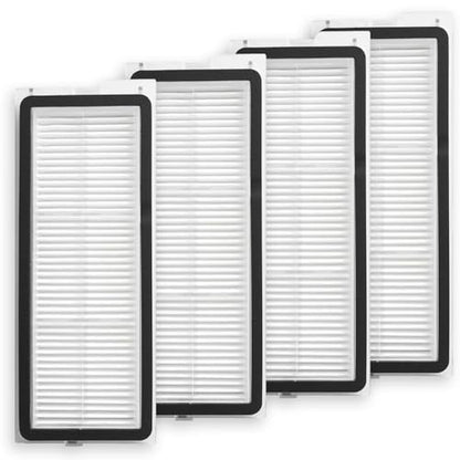 （4Sets）Replacement Washable HEPA Filter Compatible With Roborock QRevo S, QRevo Pro, QRevo Plus, Qrevo MaxV, Qrevo Curv Qrevo Edge, S5A Robot Vacuum Cleaners, High Efficiency Filter Accessories Kit