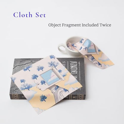 Artistic Microfiber Cleaning Cloth (2-Pack) – Cloud Wonderland Series 01: Suitcase (Cloud) - color: Cloud