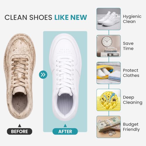 Shoe Washing Machine Bag for Washer and Dryer – 2pc Reusable Shoe Cleaning Bag for Sneakers & Tennis Shoes - color: Yellow