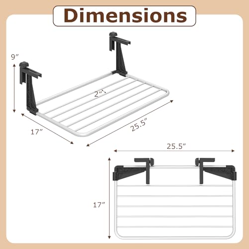 Tangkula Portable Clothes Drying Rack for Indoor & Outdoor Use(Small) - size: Small