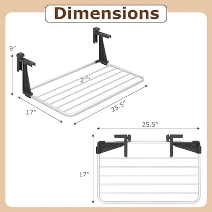 Tangkula Portable Clothes Drying Rack for Indoor & Outdoor Use(Small) - size: Small