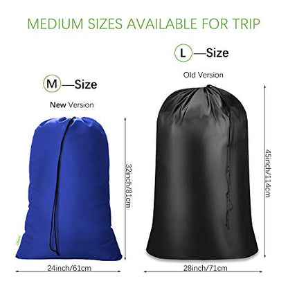 OTraki 24x32 Inch Laundry Bags XL Travel Laundry Bag Machine Washable Dirty Clothes Organizer with Drawstring Closure Heavy Duty Laundry Storage Bags, Drying Do Not Exceed 176℉ Blue - size: 24x32 inch