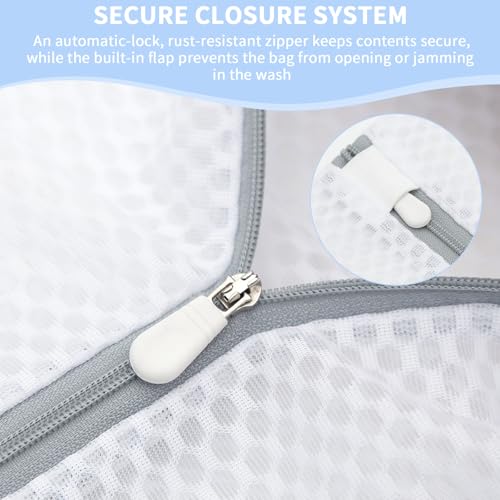 12PCS 12X16IN Laundry Bags Mesh Wash Bags for Strong Zipper - size: 12PCS-12X16IN