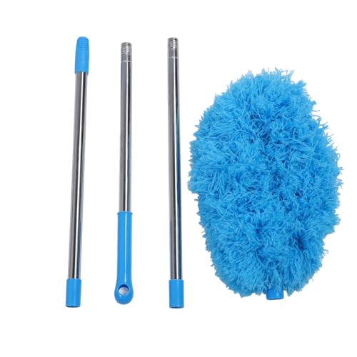 Ceiling Fan Cleaner Reusable Polyester Fiber Effective Removable with Extension Poles Ceiling Fan Duster for Household Appliances Bookshelves