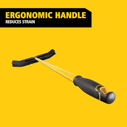 Rubbermaid Commercial Products Maximizer 36" Push to Center Push Broom Polypropylene Fill Black Angled Sides Medium Bristles for Indoor/Outdoor Multi-Surface Use - style: 36" Multi-Purpose Pushbroom
