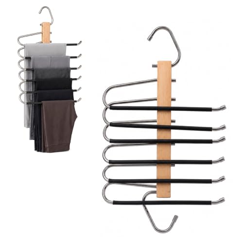 Leggings Organizer, 6 Layer Legging Hanger, Pants Hanger Space Saving