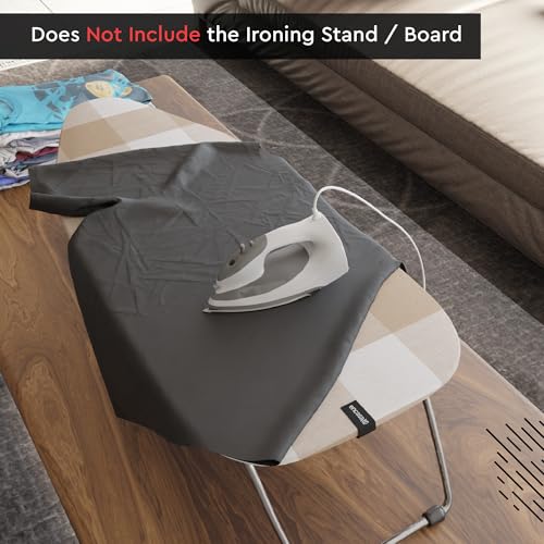 Encasa XO Ironing Board Cover and Pad, Thick Felt 28"x12" - color: Buffalo Beige, size: Mini