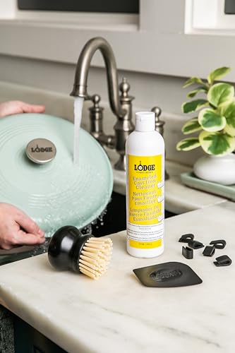 Lodge Enameled Cast Iron and Ceramic Stoneware Care Kit, 5 Piece - style: Enameled Cast Iron Care Kit