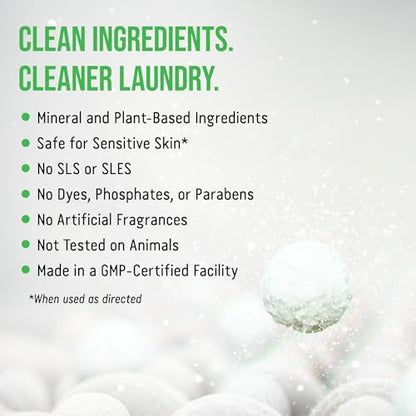 Rockin' Green Active Wear Laundry Detergent Powder & Odor Eliminator for Sportswear & Workout Clothes, Plant-Based Enzymes Target Sweat & Odor, Dermatologist Tested, Unscented, 120 Loads - size: 120 Loads