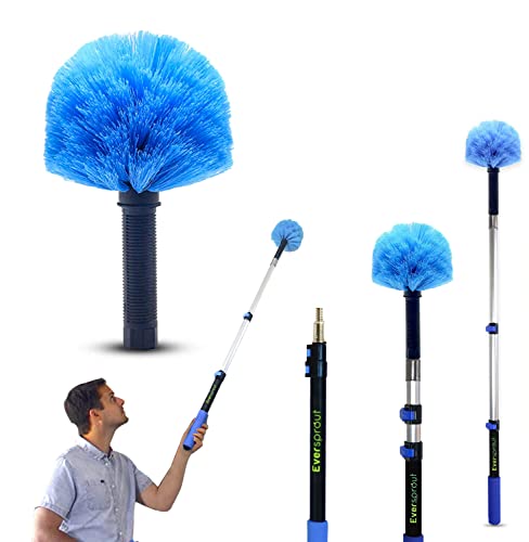 EVERSPROUT Cobweb Duster & 1.5 to 3 ft Pole, Indoor & Outdoor - style: Cobweb Duster 3' Extension Pole