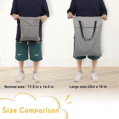 ALVABABY Large Wet Dry Bag Waterproof Hanging Cloth Diaper with Double Zippered Pockets 25x18 inches Laundry Bag HL-LW28 - color: Camouflage