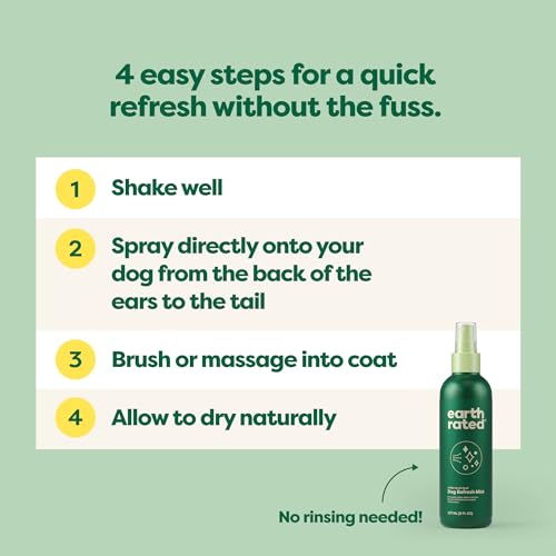 Earth Rated Dog Deodorizing Refresh Mist Spray, White Tea & Basil, 8oz - size: Deodorizing Spray