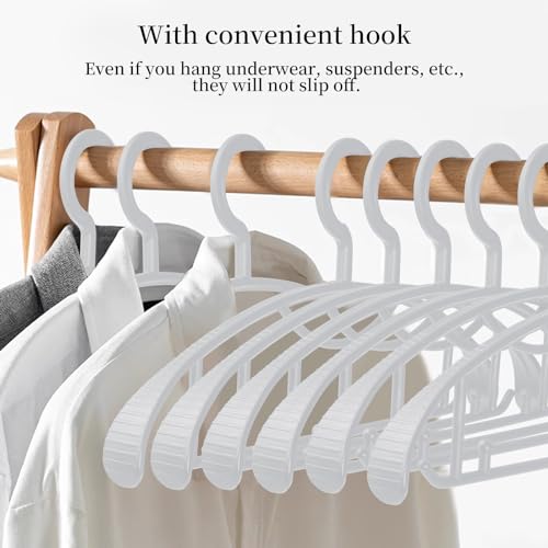 Plastic Clothes Hanger, Extra Thick Plastic Wide Shoulder Adult Slip Resistant Standard Clothing Hanger Ideal for Everyday Use Grey 10 Pack 1.1inch Width - color: Grey 1.1inch Width