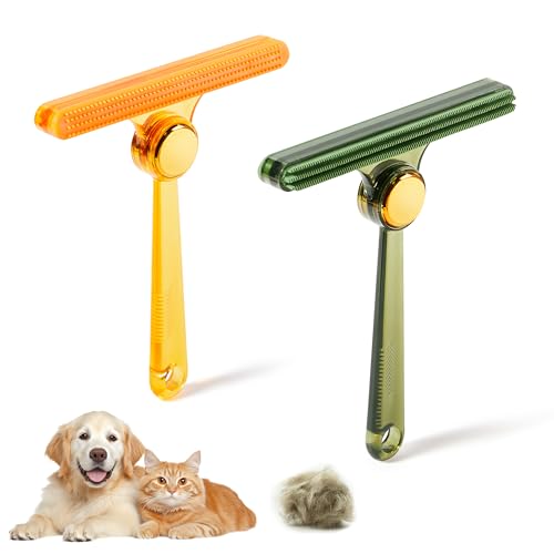Potaroma Pet Hair Remover 2 Pack, Reusable Fur Removal Tool for Couch Car