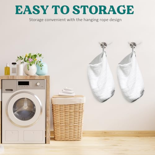 Shoe Washing Machine Bag 2 Pack, Laundry Shoe Bag for Washer and Dryer - color: White2pcs