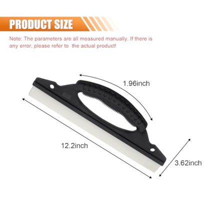 Squeegee Car Dryer Car Water Scraper Tool, 12 Inch Silicone Wiper Board Car Windshield Squeegee with Handle, Shower Squeegee Wiper Blade for Auto Windows Glasses Doors Mirrors Tile Walls - color: 1pc
