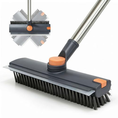 Masthome 3 in 1 Floor Scrub Brush with Long Handle 53.7" - color: Gray