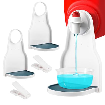 2 Pack Laundry Detergent Cup Holder, Upgraded Drip Catcher