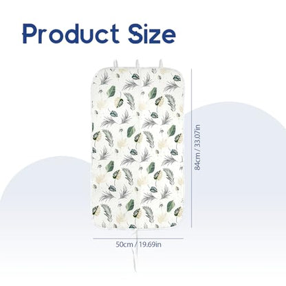 Portable Ironing Mat for Desktop, 3mm Thick Padding & Heat Resistant Cover for Steam Iron, Quilting & Travel – Foldable Ironing Board Alternative (Foliage Pattern) - color: Foliage Pattern