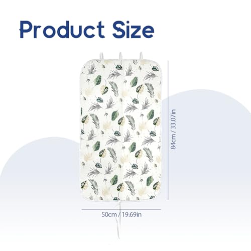Portable Ironing Mat for Desktop, 3mm Thick Padding & Heat Resistant Cover for Steam Iron, Quilting & Travel – Foldable Ironing Board Alternative (Foliage Pattern) - color: Foliage Pattern