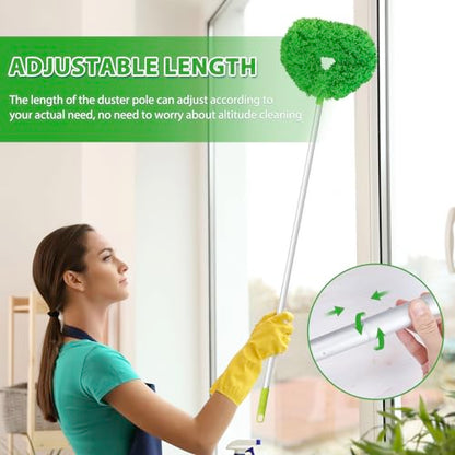 FONUNO Ceiling Fan Cleaner Duster High Ceiling Extended Fan Blade Cleaner - color: Green
