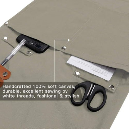Chef Apron-Cross Back Apron for Men Women with Adjustable Straps - color: Beige