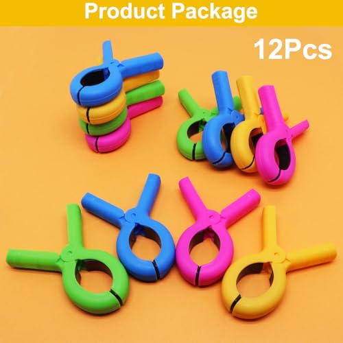 12 Pcs Beach Towel Clips for Beach Chairs, Heavy Duty Plastic Clothes Pins for Cruise & Pool, Windproof Beach Chair Clips for Towels, 4 Colors