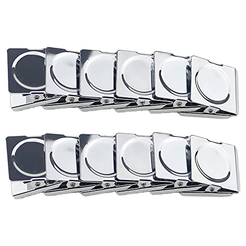 Ogrmar 12 Pack Magnetic Clips 1.2 Inch Heavy Duty Refrigerator Magnet Clip - size: 1.2"
