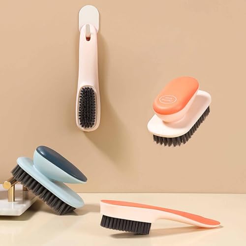 Laundry Scrub Brush 2 Pack Soft Bristle Brush Cleaning Brush for Stains - color: Gray
