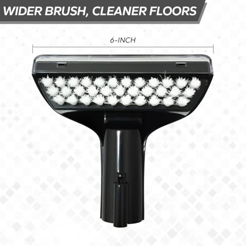 Replacement 6" Tough Stain Brush Tool with Removable Nozzle for Better Cleaning for All Bissell Carpet Cleaner Machines, Including Bissell Little Green Machine - color: Black, size: 6"