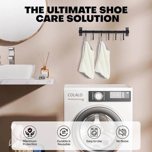 Shoe Washing Machine Bag: Laundry Shoe Bag for Washer and Dryer - 2pc Reusable Shoe Cleaning Bag for Sneaker Tennis Shoes Unstain Cleaner Kit(Cream 2 Pcs) - color: Cream 2pcs