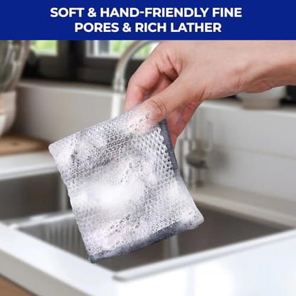 Wangjinpeng 12PK Non-Scratch Steel Wool Dishcloths 9.84X9.84 in - color: 12pcs Double Layer Large Size Silver, size: 9.84x9.84-12pcs