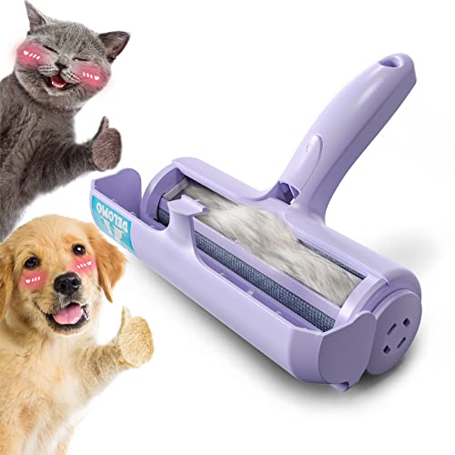 DELOMO Pet Hair Remover Roller, Reusable Lint Roller for Dog and Cat Hair - color: C: Purple（limited Color）