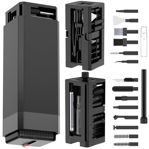 VICHYIE 32 in 1 Multi-Function Cleaning Kit for Electronic Devices (Black) - color: Black