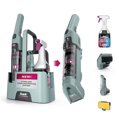 Shark StainForce Cordless Stain, Odor & Urine Remover, 2 Tools, Caddy HX101