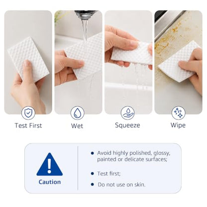 Magic Cleaning Sponge Sheets 30 Pack Textured Melamine Eraser Pads, Convex Point Scrubbers for Kitchen, Bathroom, Office, Rental Home, Sink, Tub, Wall and Multi-Surface Stain Removal - size: 30pcs sheet