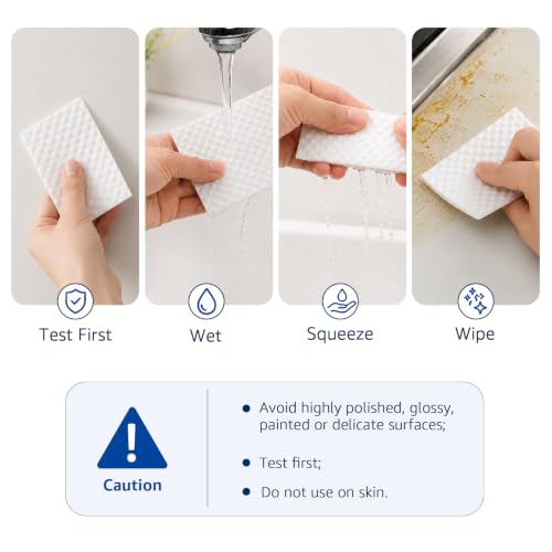 Magic Cleaning Sponge Sheets 60 Pack Textured Melamine Eraser Pads, Convex Point Scrubbers for Kitchen, Bathroom, Office, Rental Home, Sink, Tub, Wall and Multi-Surface Stain Removal - size: 60pcs sheet