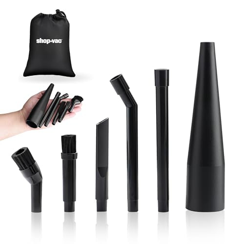 Shop-Vac Micro Cleaning Nozzle Kit, 1-1/4" Vacuum Attachments, 6 Pieces - size: 6-Piece Kit