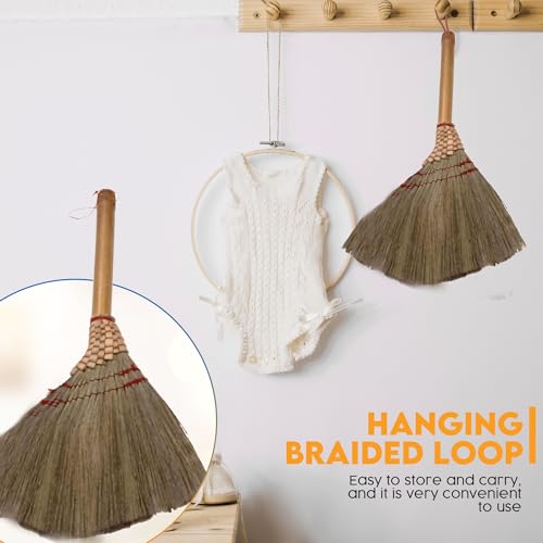 13 inch of Handmade Small Duster Brush Broom by SN Skennova - Eco-Friendly, Lightweight, and Versatile Cleaning Tool for Floor, Sofa, Car, Corners, and More - style: Style B
